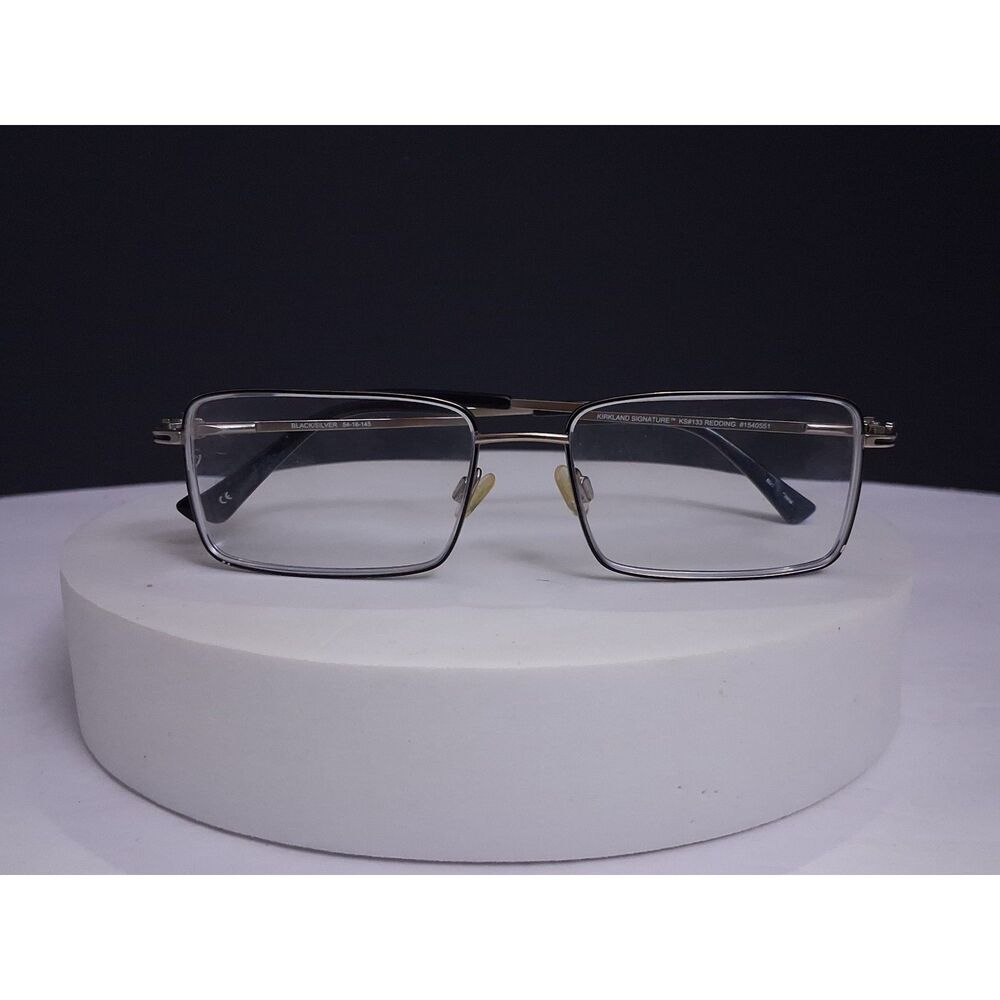 Kirkland Signature KS133 Redding 1540551 Black/Silver 54-16-145 Eyeglass Frames